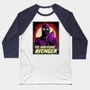 The Aubergine Avenger - Vegan Superhero (UK Version) Baseball T-Shirt